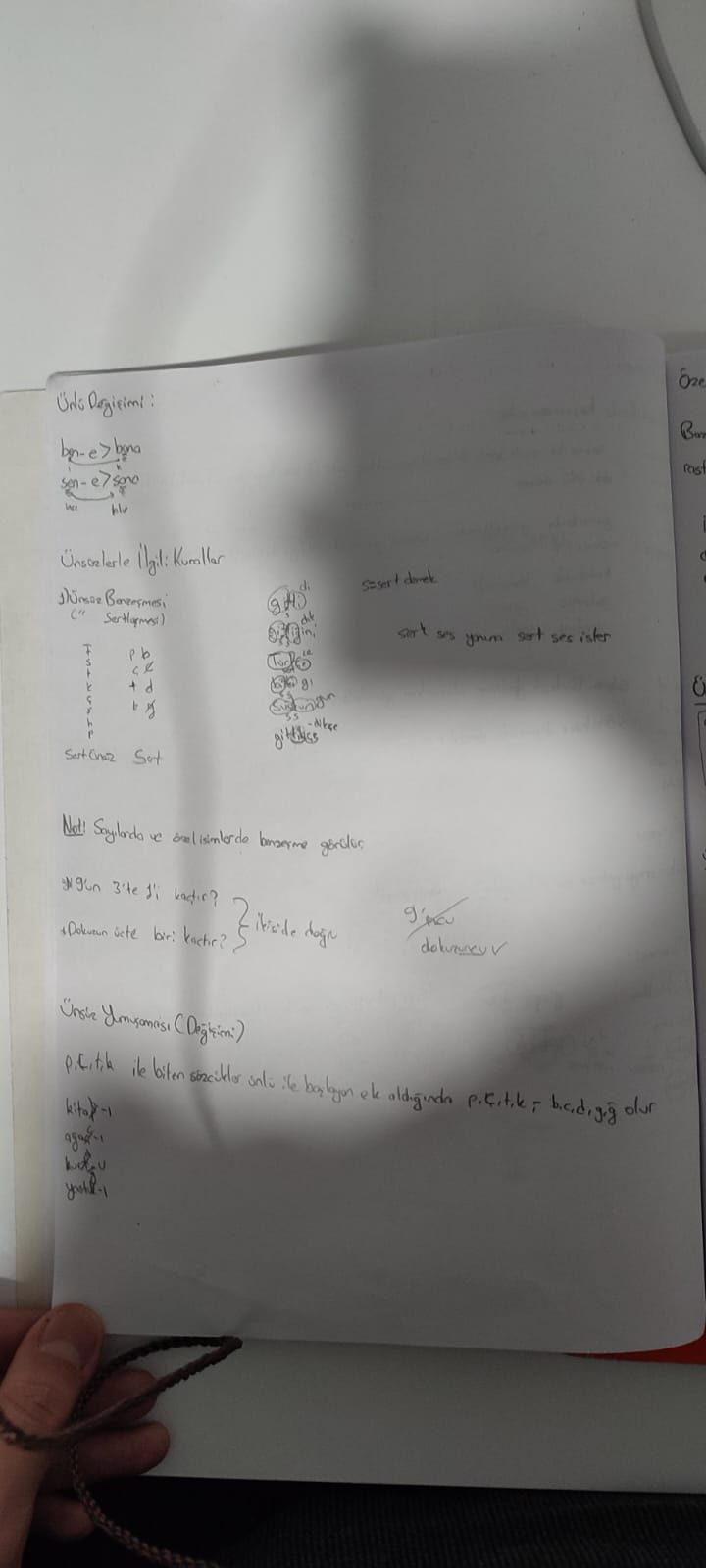 Fonetik ve Ses Olayları: Ulama ve Ek Değişimleri - Sayfa 11