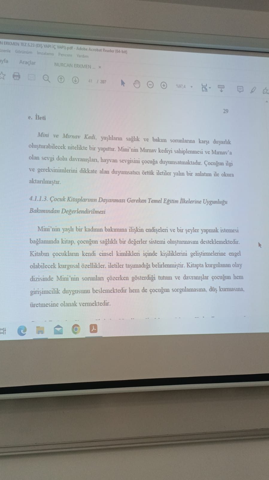 Türkçe Eğitimi Tez İncelemeleri: İç Yapı ve Dış Yapı Unsurları - Sayfa 11