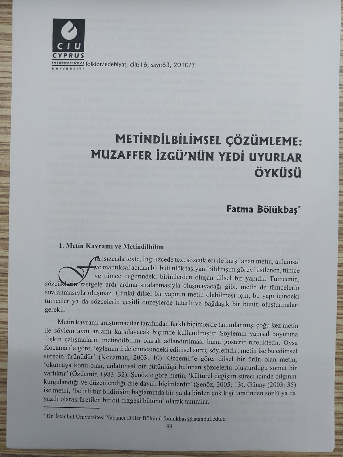 Yazınsal Metin Çözümlemesi: Refik Halit Karay 'Garip Bir Hediye' Tahlili - Sayfa 19